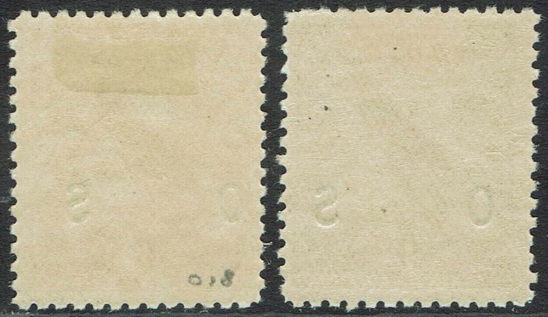 NEW GUINEA 1931 DATED BIRD OS 6D AND 9D 