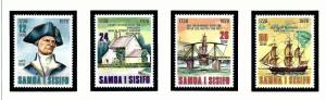 Samoa 474-77 MNH 1978 Capt. Cook