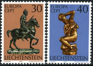 Liechtenstein 543-4 MNH - Europa 1974