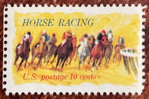 US #1528 MNH Single Horse Racing SCV $.30 L3
