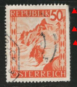 Austria Scott 507 Used stamp from 1947-48 set