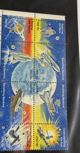 US 1983 Space Achievements #1912-19 setenat blk of 8 mint