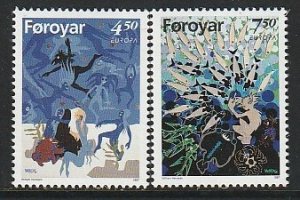 1997 Faroe Islands - Sc 321-2 - MH VF - 2 single - Europa