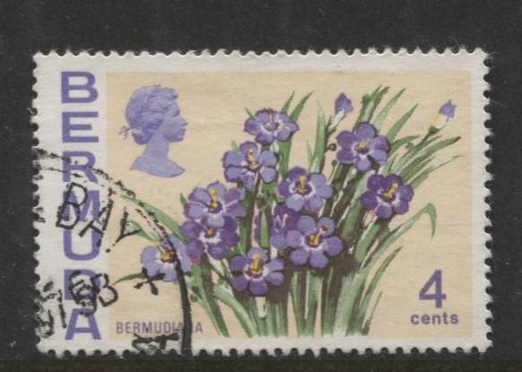 Bermuda - Scott 258 - Flowers Issue -1970 - FU - Single 4c Stamp