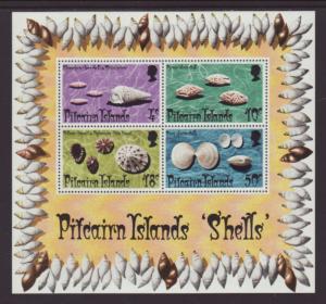Pitcairn Islands 140a Seashells Souvenir Sheet MNH VF