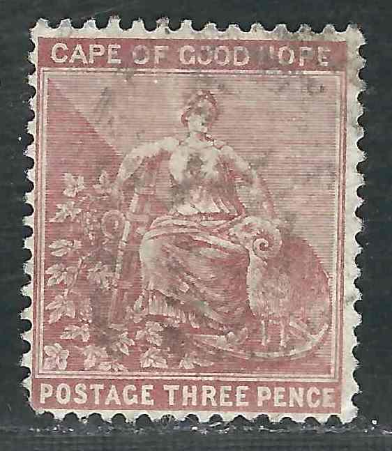 Cape of Good Hope 26 SG 39 Used Hinged F/VF 1881 SCV $4.50