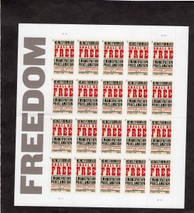 4721 Emancipation Proclamation, MNH sheet/20 (#V1111)
