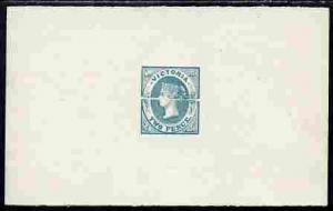 Victoria 1857 Emblems 2d die proof from defaced die in gr...