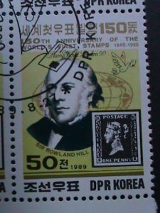 KOREA- 19989 SC# 2855-60 150TH ANNIVERSARY- STAMP SHOW- LONDON CTO- BLOCKS