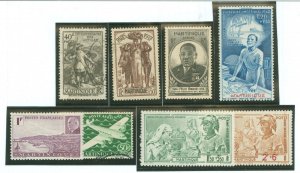 Martinique #173/183/188/C1 Unused Single (Complete Set)