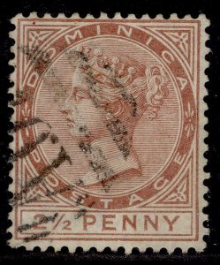 DOMINICA QV SG15, 2½d red-brown, FINE USED.