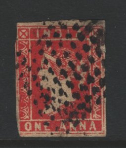 India Sc#4 Used  - SG11 Die 1