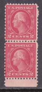 U.S. # 540, Mint Never Hinged Pair, perf 11 x 10