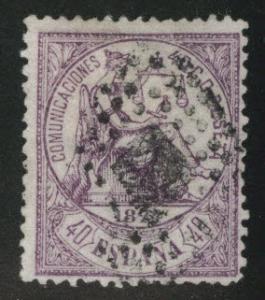 Spain 202 canceled 5c Justice 1874