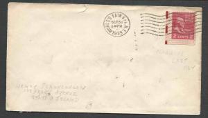 DATED 1939 COVER 2c PREXY ELECTRIC EYE ON LOCAL COVER SCARCE CANCELLED SEE INFO