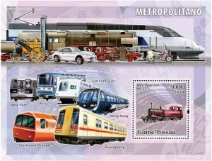 Guinea - Bissau 2006 - Metro-Underground trains S/s, Michel 3383/BL562