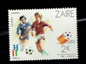 ZAIRE SCOTT#1058 1982 FIFA WORLD CUP - SPAIN - MNG