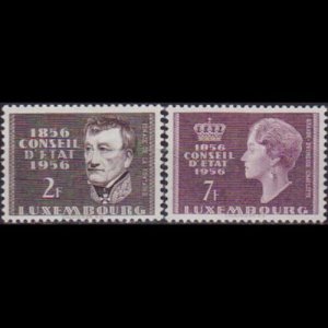 LUXEMBOURG 1956 - Scott# 322-3 State Council Set of 2 LH