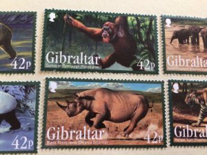 Gibraltar 2011 Endangered Animals mint never hinged  stamps  set A14035