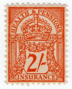 (I.B) George V Revenue : Health & Pensions Insurance 2/- 