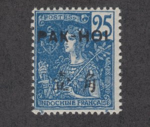 France, Offices in China, Pakhoi Sc 24 MNH. 1906 25c deep blue w/ black ovpt