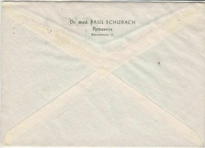 German 1954 Pirmasens Cancel Obligatory Tax Aid for Berlin Stamps Cover Ref26780