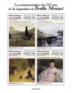 GUINEA - 2020 - Berthe Moriset - Perf 4v Sheet - Mint Never Hinged