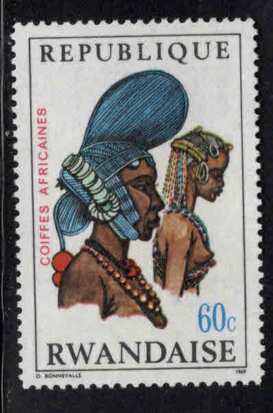 RWANDA Scott 289 African Headdresses
