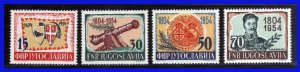 1954 - Yugoslavia - Scott n 411 / 414 - MNH - YU- 093