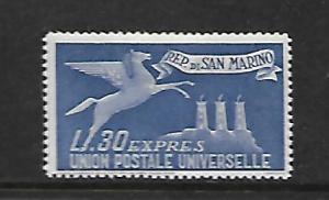 SAN MARINO, E16, MINT HINGED, PEGASUS