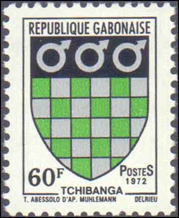 Gabon #291-293, Complete Set(3), 1972, Never Hinged