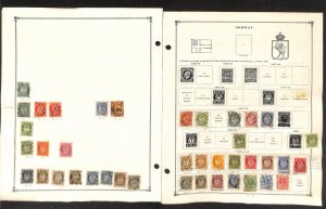 Norway Stamp Collection on 28 Scott International Pages, 1856-1973 (BG)