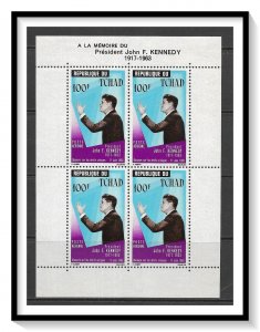 Chad #C20a Airmail Kennedy Souvenir Sheet MNH