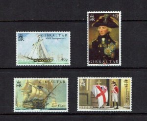 Gibraltar: 2005, Bicentenary of the Battle of Trafalgar  MNH Set.