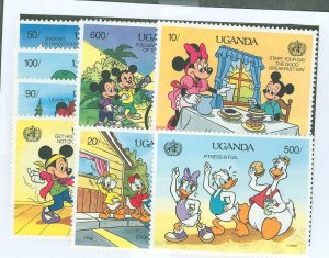 Uganda #815-822  Single (Complete Set) (Disney) (Fauna) (Flora)