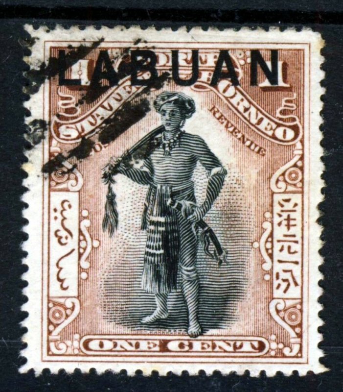 LABUAN Queen Victoria 1897-01 LABUAN Overprint 1c. North Borneo P15½ SG 89ba VFU