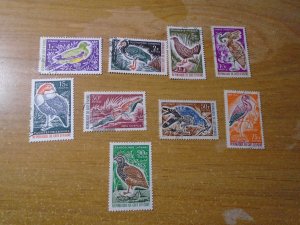 Ivory Coast  #  231-39  used    Birds