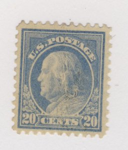 USA Franklin Stamp #515-20c MH F/VF Guide Value = $40.00