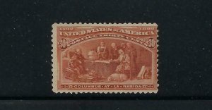 US #239 1893 COLUMBIAN 30  CENTS  - MINT NEVER  HINGED  