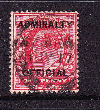 GB 1903  1d  KEVII ADMIRALTY FU  SG O102