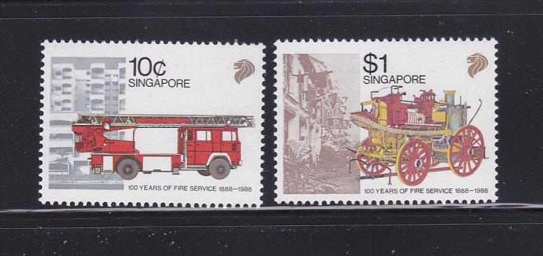 Singapore 535-536 Set MNH Fire Engines