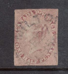 Canada #8 Used With Hamilton Dec 27 1855 CDS Cancel