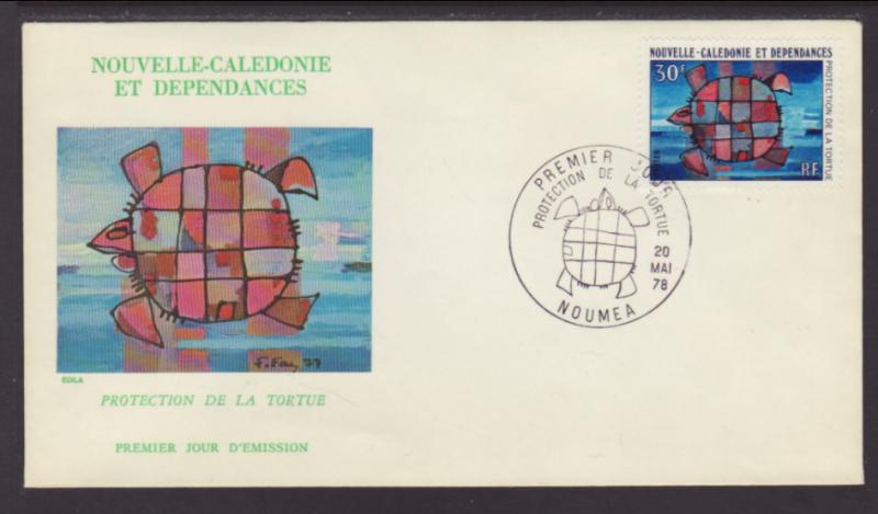 New Caledonia 437 Turtle 1978 U/A FDC