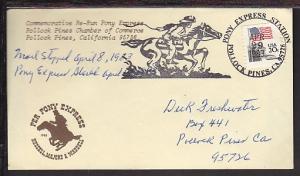 Pony Express Station Pollock Pines CA 1983 cover BIN 23556
