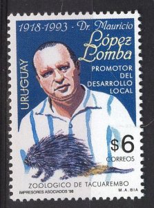 Uruguay stamp 1998 - Dr Mauricio López Lombo zoo founder