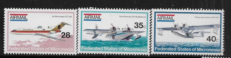 MICRONESIA, C1-C3, MNH, AIR MAIL