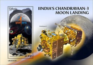 2023 10 - LIBERIA - INDIA'S CHANDRAYAAN   I          1V  complet set    MNH **