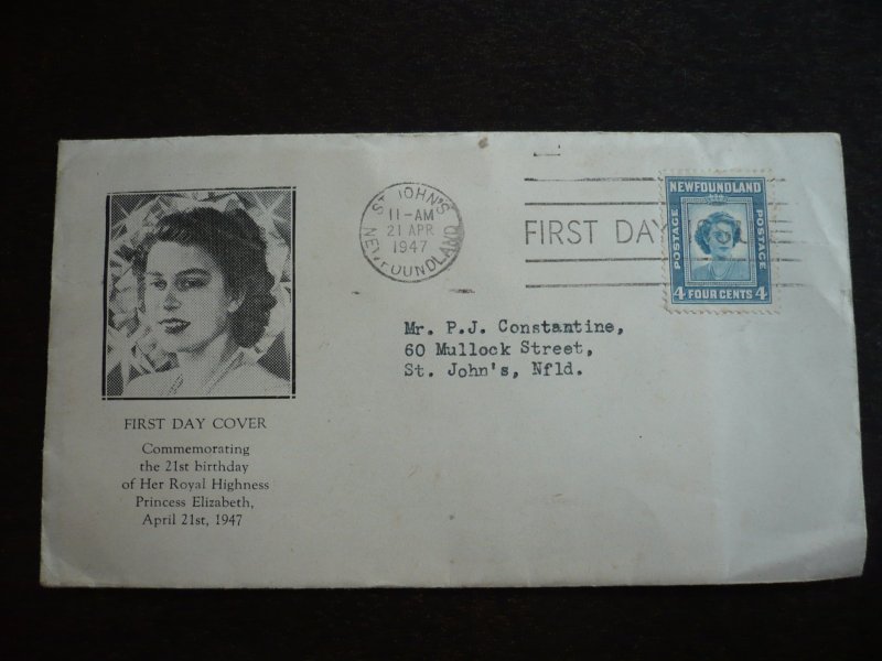 Newfoundland - First Day Cover - Birthday Issue