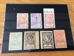 Argentina Vintage Revenue Stamps on stock card Ref  56828