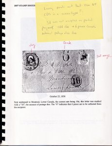 Boyd's Local Post Photocopy of M. Richardson's Exhibit, Notes by Lyons, Bowman 